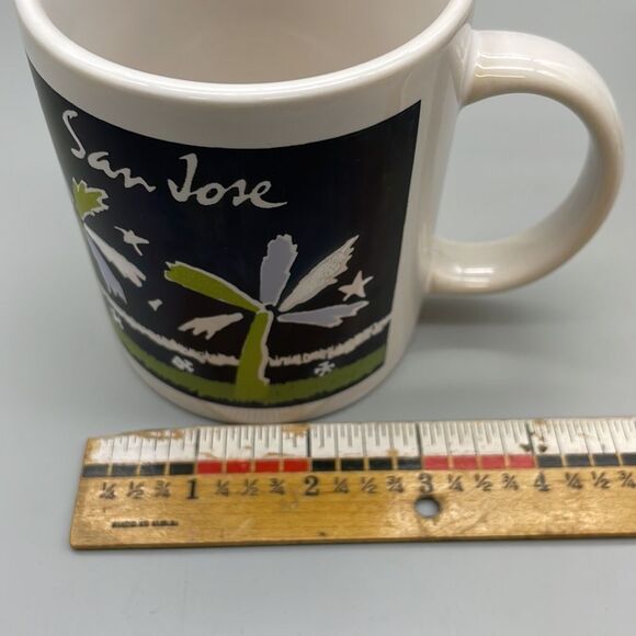 2 San Jose Palm Tree Coffee Tea Mugs Souvenir - Picture 8 of 9